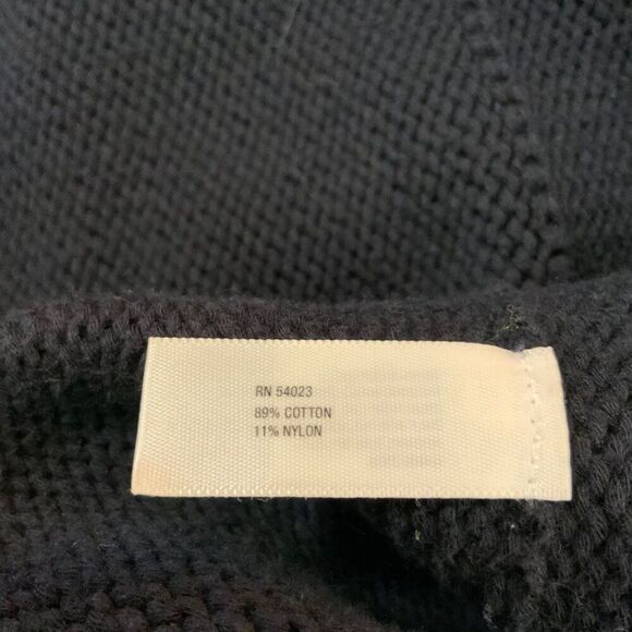 Gap Navy Blue Knit Open Cotton Blend Cardigan Elbow Sleeve Small - Picture 10 of 10